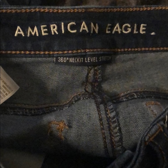 (2/$20) AEO Dark Blue Skinny Jeans - Picture 4 of 4